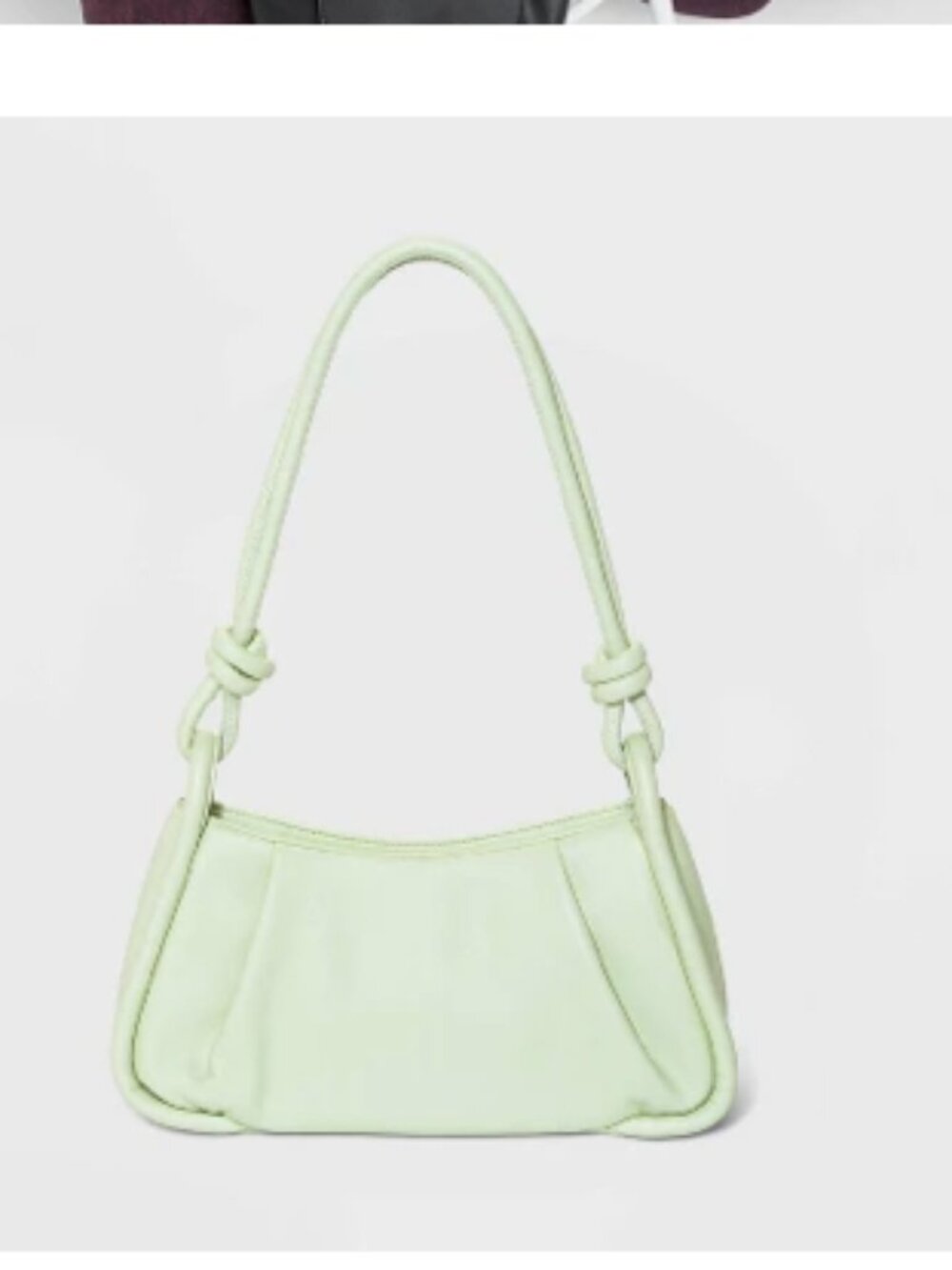 Green Double Knotted Shoulder Bag